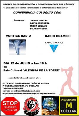 Charla-Coloquio Radio Vórtice y Radio Gramsci