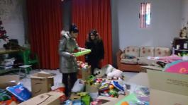 Recogida de juguetes en el centro solidario de Cuéllar
